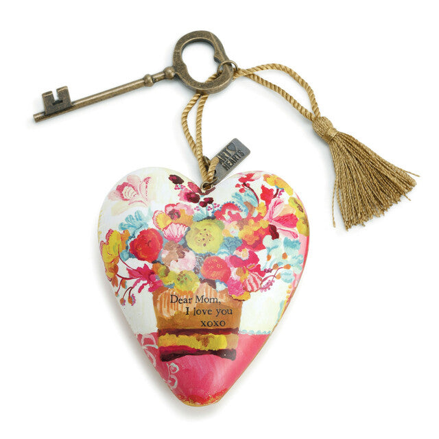 Dear Mom Art Heart Sculpture