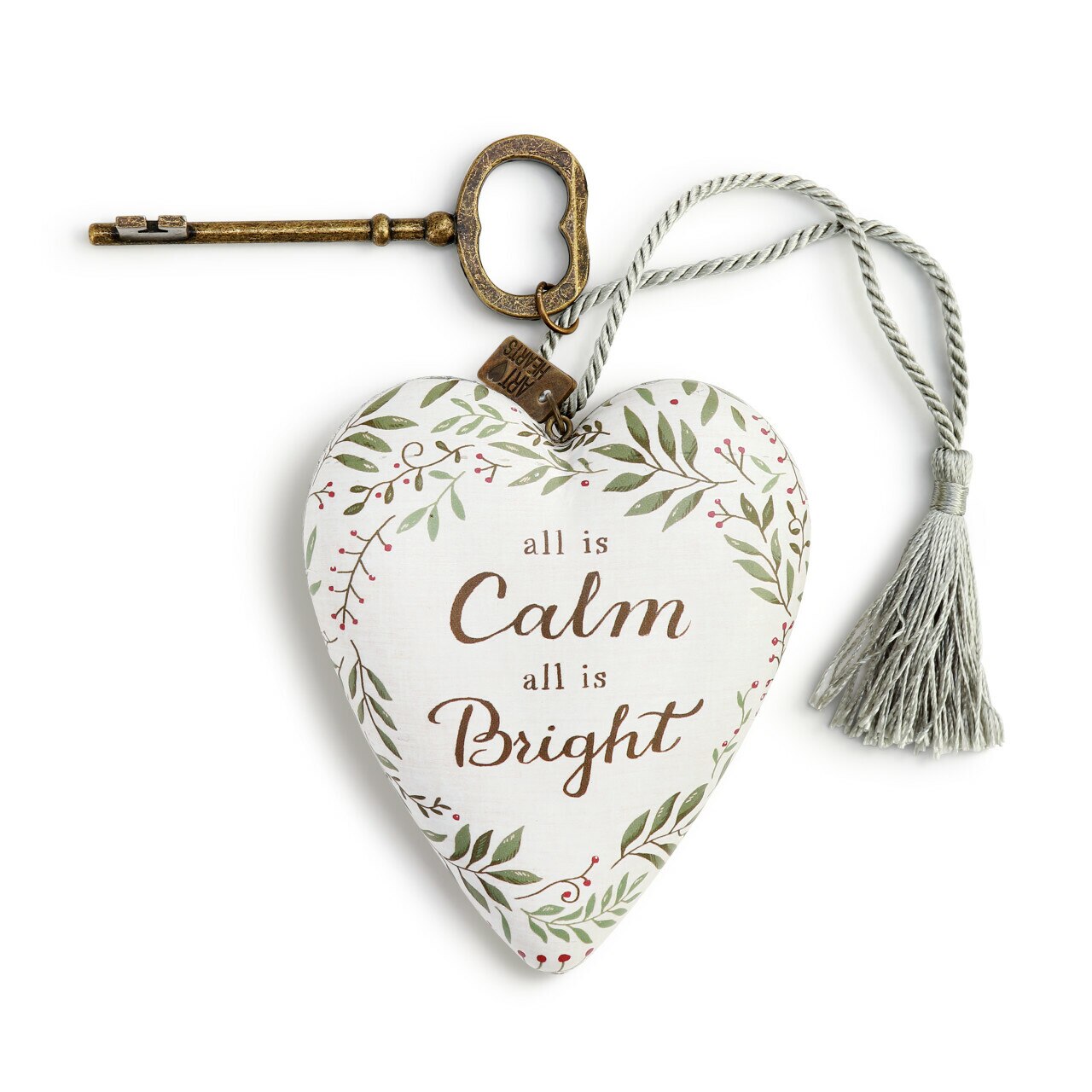 All is Calm Art Heart Resin Sculpture