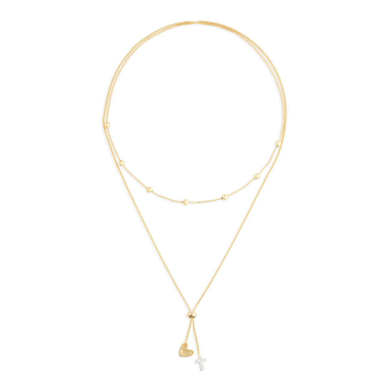 Heart and Cross Giving Necklace