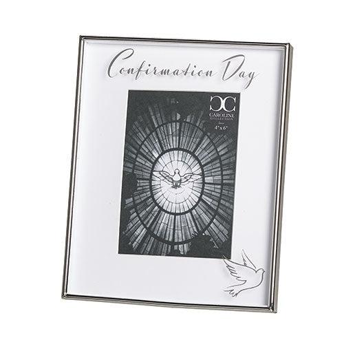8.75"H Confirmation Frame Floating 4X6 Caroline Collection