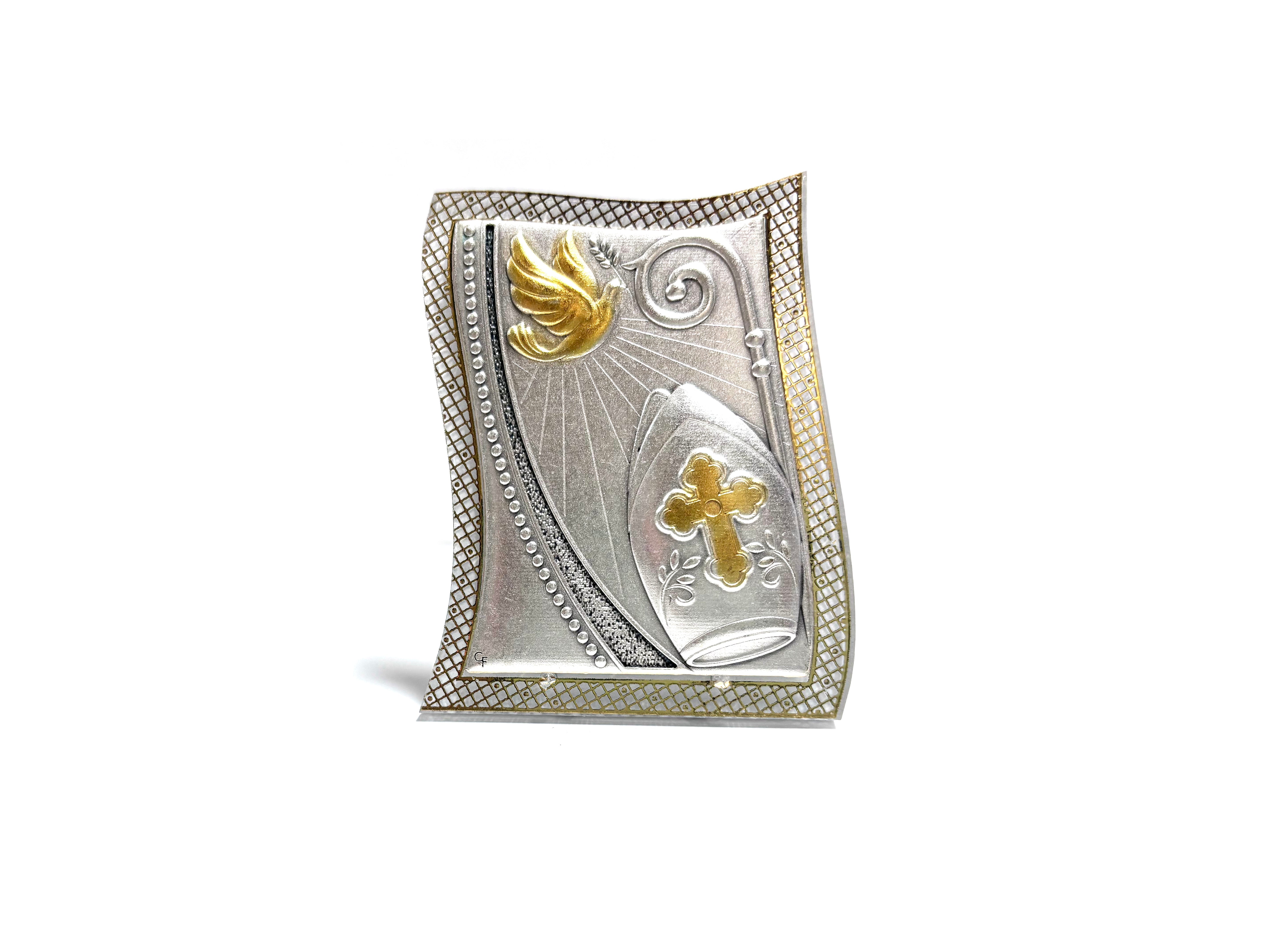 Confirmation frame with image on relief