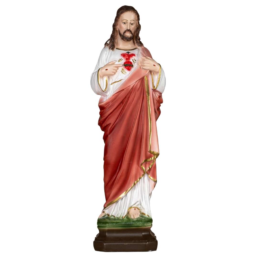 The Faith Gift Shop  Sacred Heart of Jesus statue - Hand Painted in Italy - Our Tuscany Collection - / Sagrado Corazon de Jesus