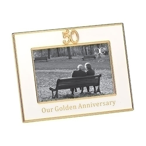 6.75"H 50 ANNIVERSARY FRAME 6X4