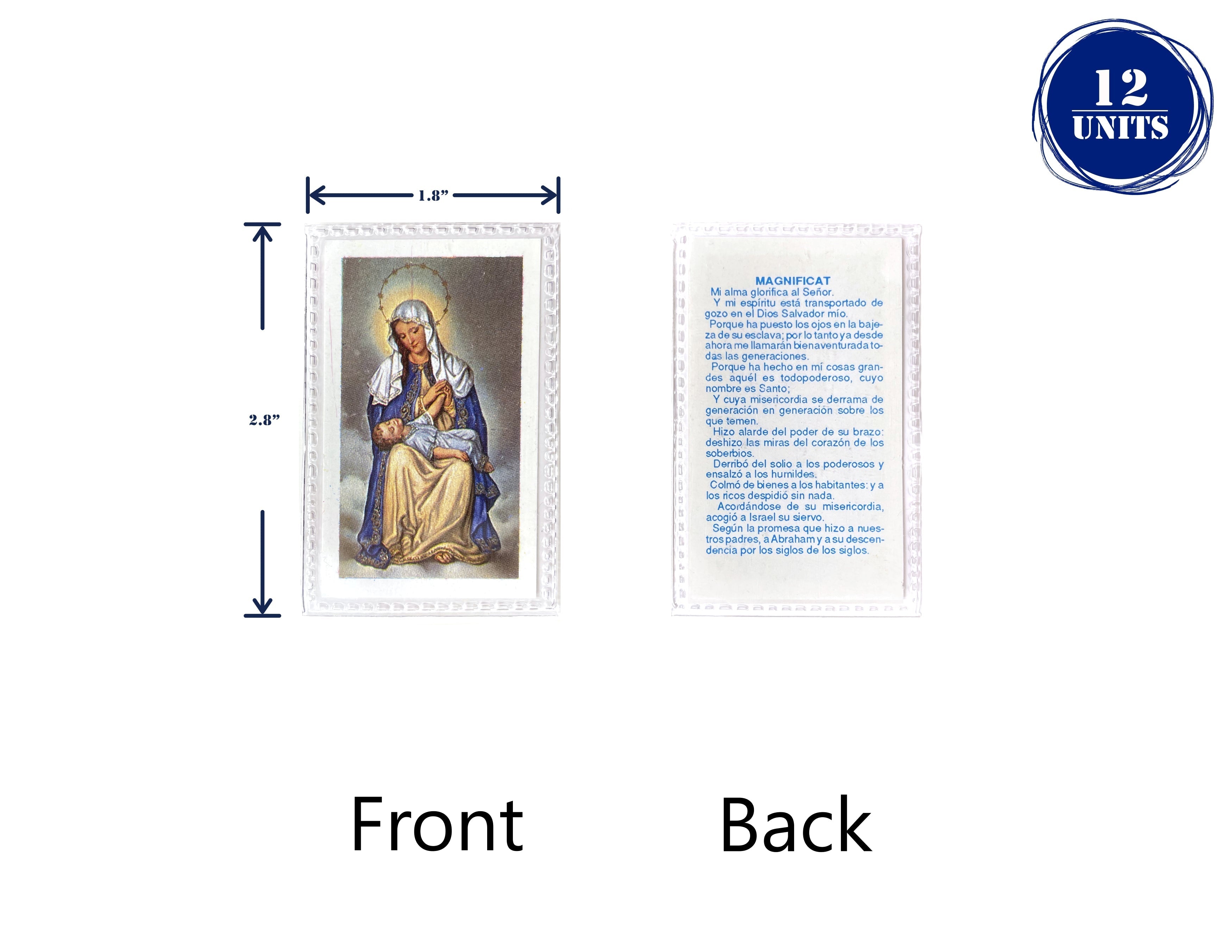 Estampas Catolicas Plastificadas  en espaÃ±ol