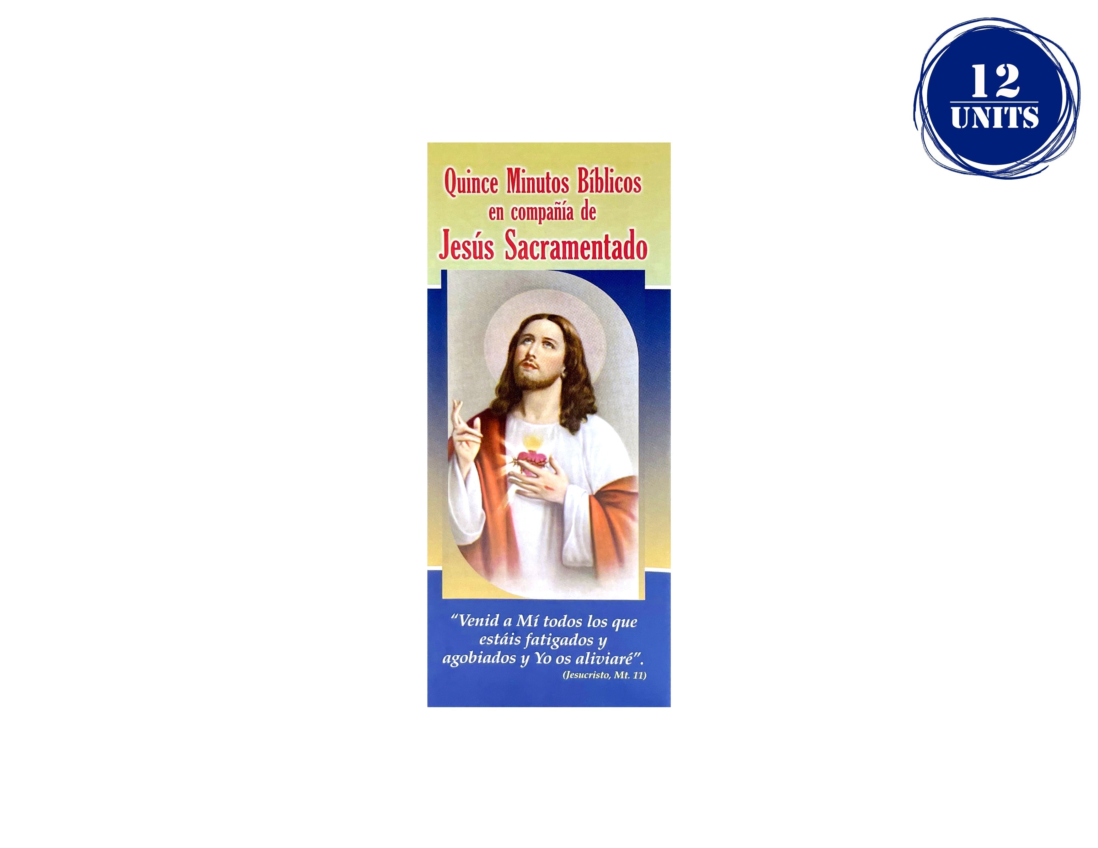 Plegable Quince Minutos Biblicos en compaÃ±Ã­a de JesÃºs Sacramentado