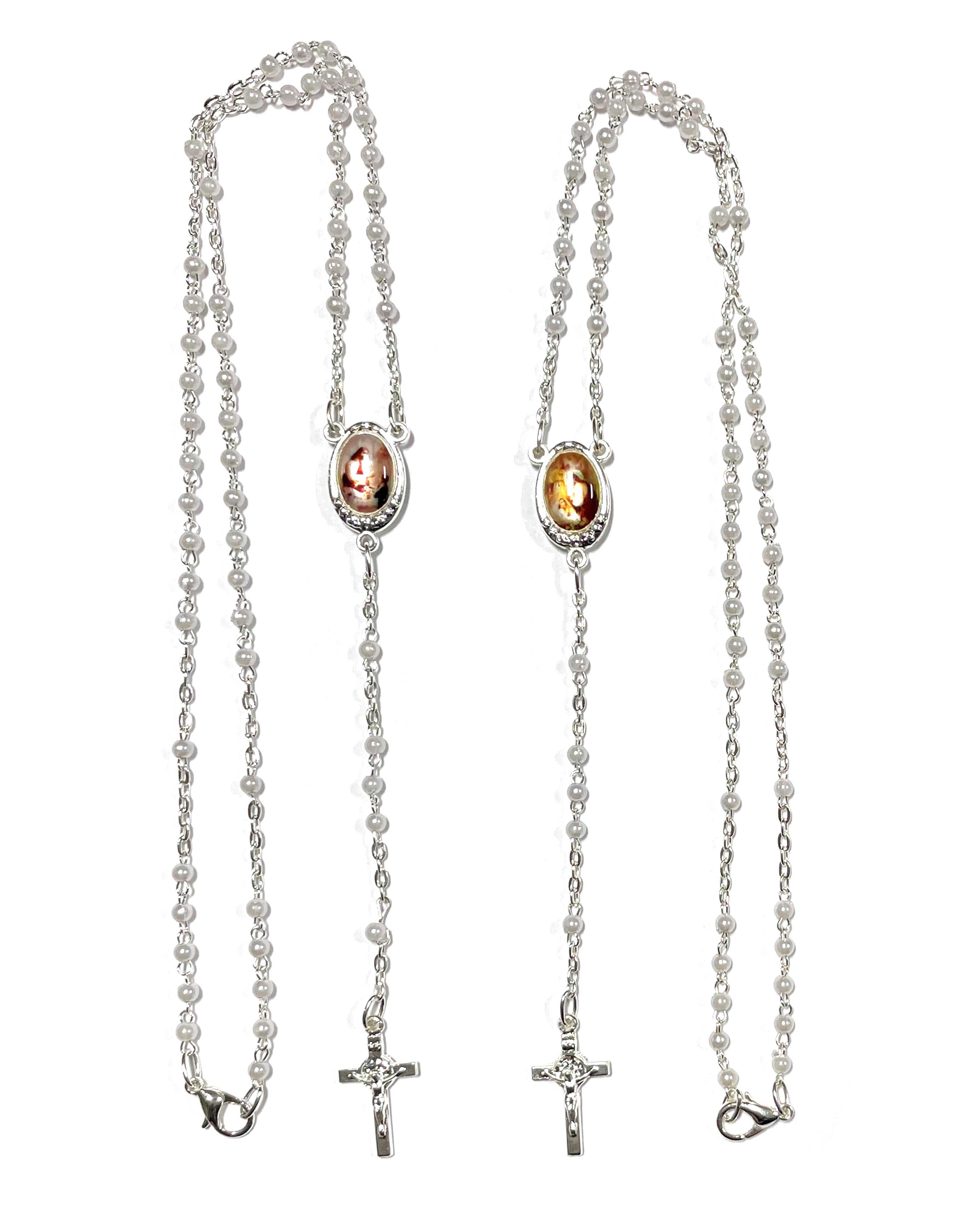 Pearl communion rosary for girls and boys