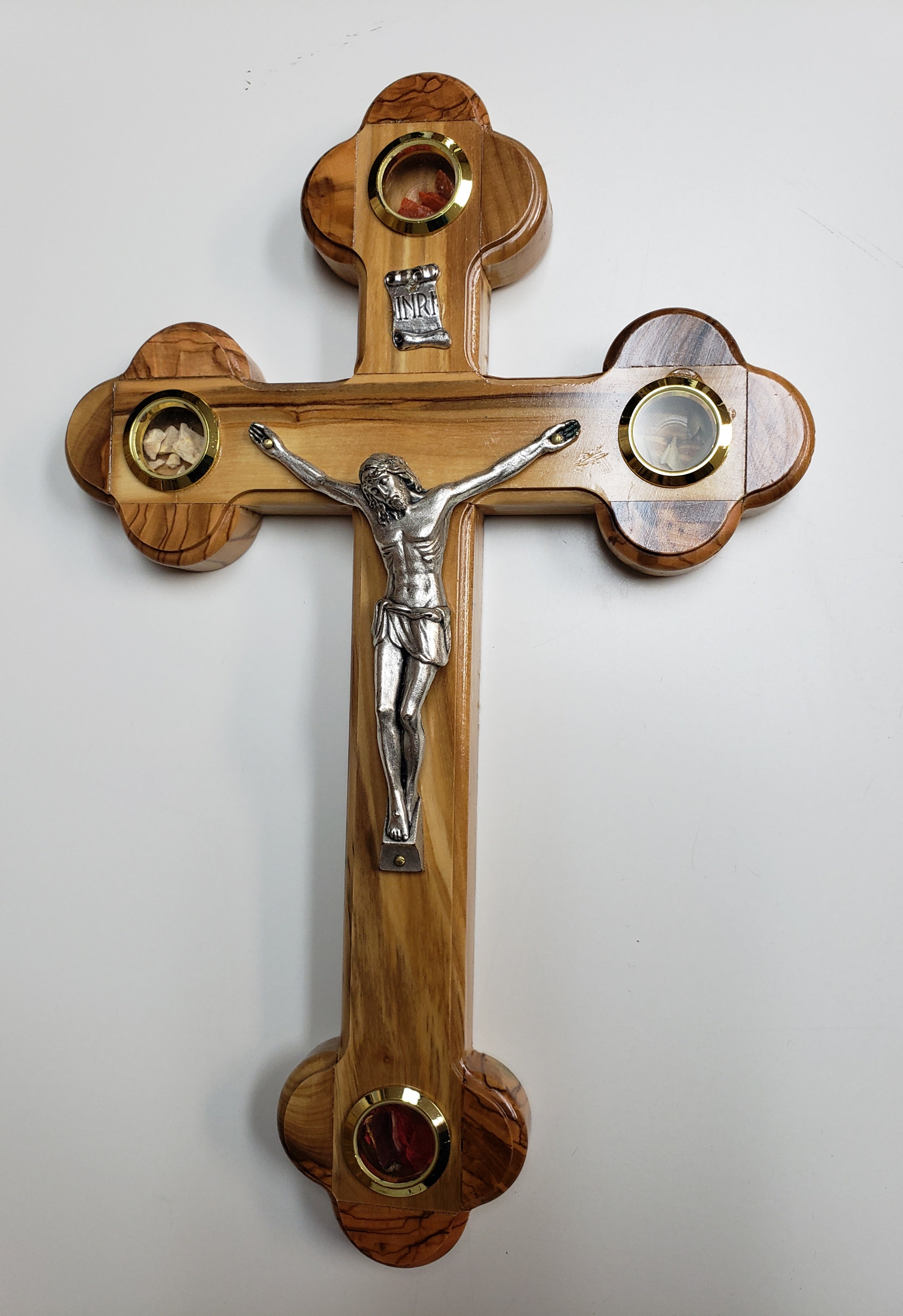 11" Olive Wood Cross Jerusalem