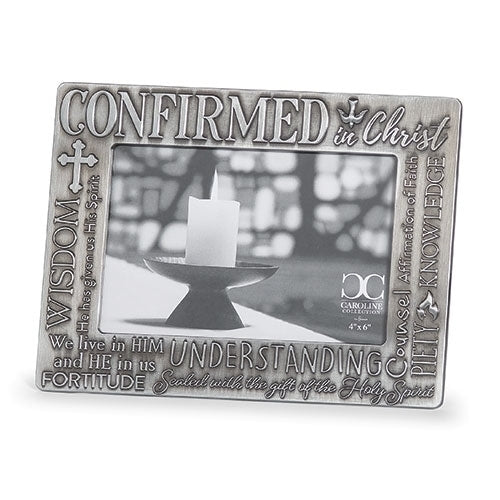 6"H Confiramtion Word Frame 4x6 Caroline Collection