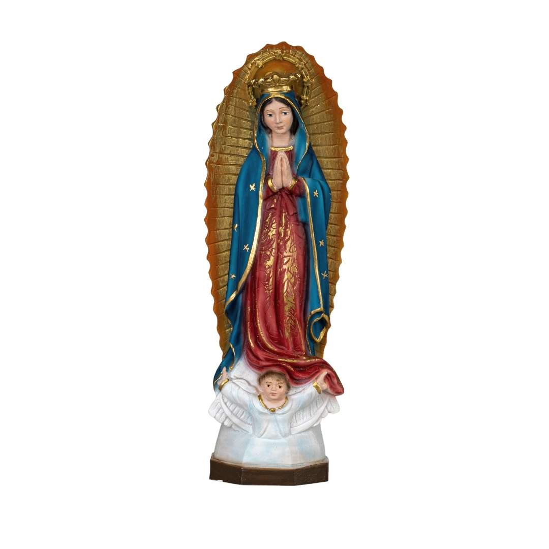 The Faith Gift Shop Our Lady of Guadalupe statue- Hand Painted in Italy - Our Tuscany Collection - Estatua de La Virgen de Guadalupe