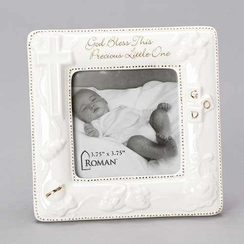 5.75"H God Bless Frame 3.7X3.7