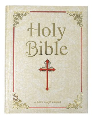 St Jsph Fmly Bible-Wht NCB