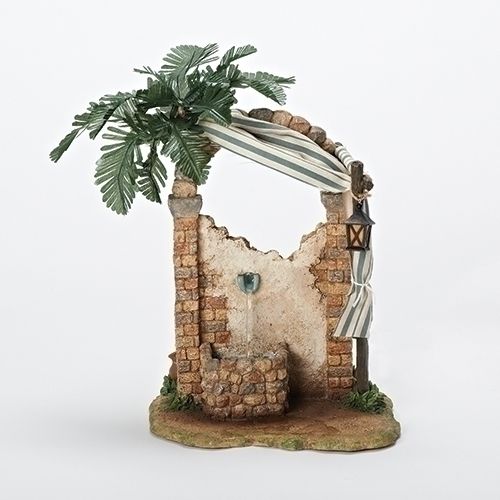 7.5" Water Fountain Fontanini Nativity
