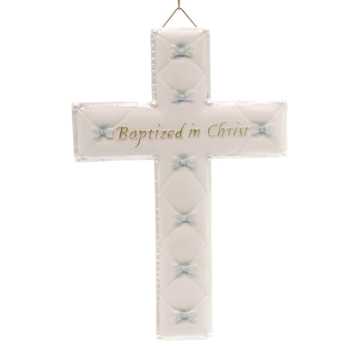 6.5"H BAPTISM BOY WALL CROSS