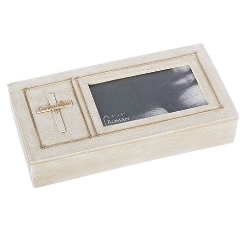 1.75" Confirmation Keepsake Box with Frame (3" x 5" - Photo)