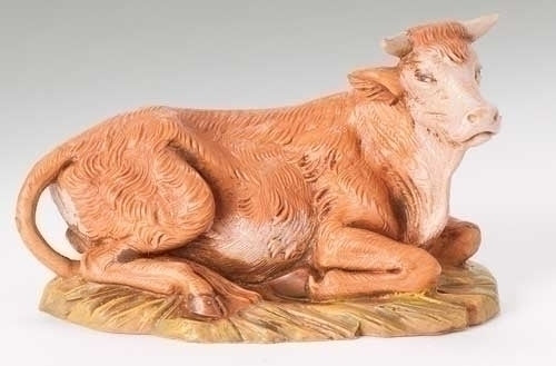 SEATED OX NATIVITY FIGURE