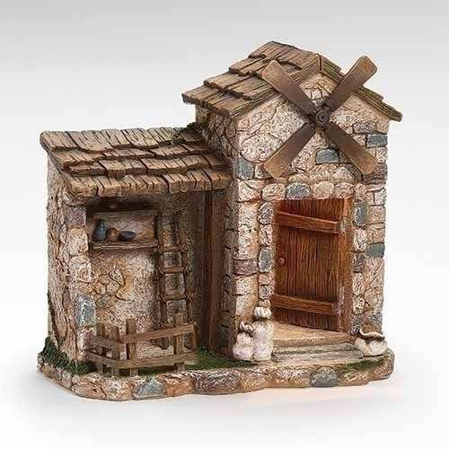 13"H LED Farmhouse for 5" Scale Nativity Figures/ Fontanini