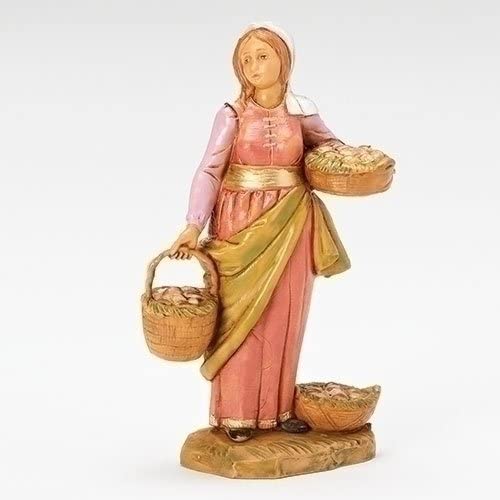 Dahlia Lady With Mushrooms Limited Edition Nativity Figures Fontanini
