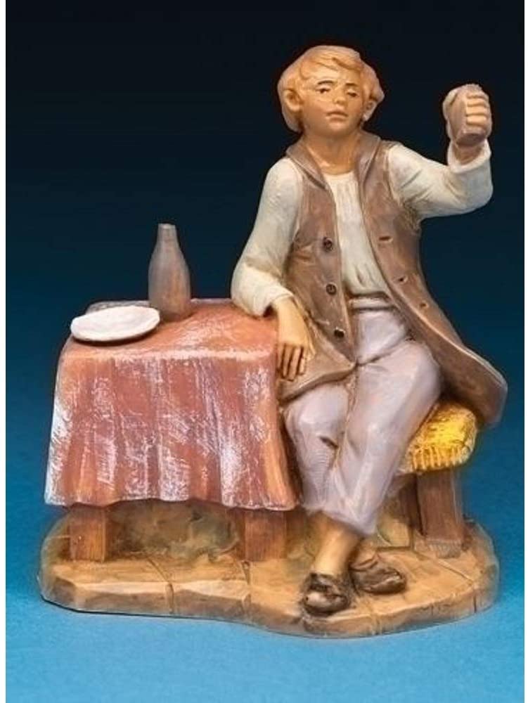 5" MERARI MAN AT TABLE TOUR FIGURE FONTANINI