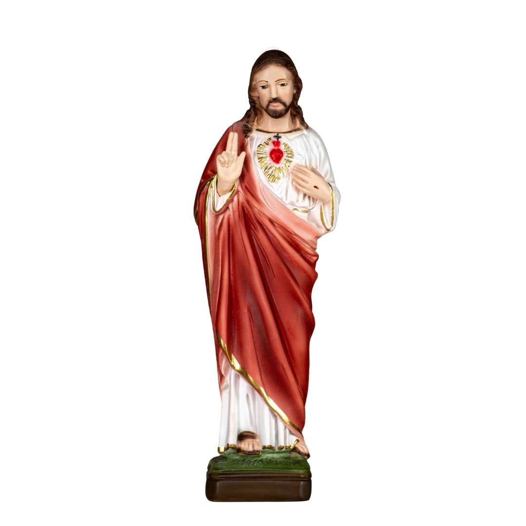 The Faith Gift Shop  Sacred Heart of Jesus Blessing statue- Hand Painted in Italy - Our Tuscany Collection -   Sagrado CorazÃ³n de JesÃºs Bendiciendo