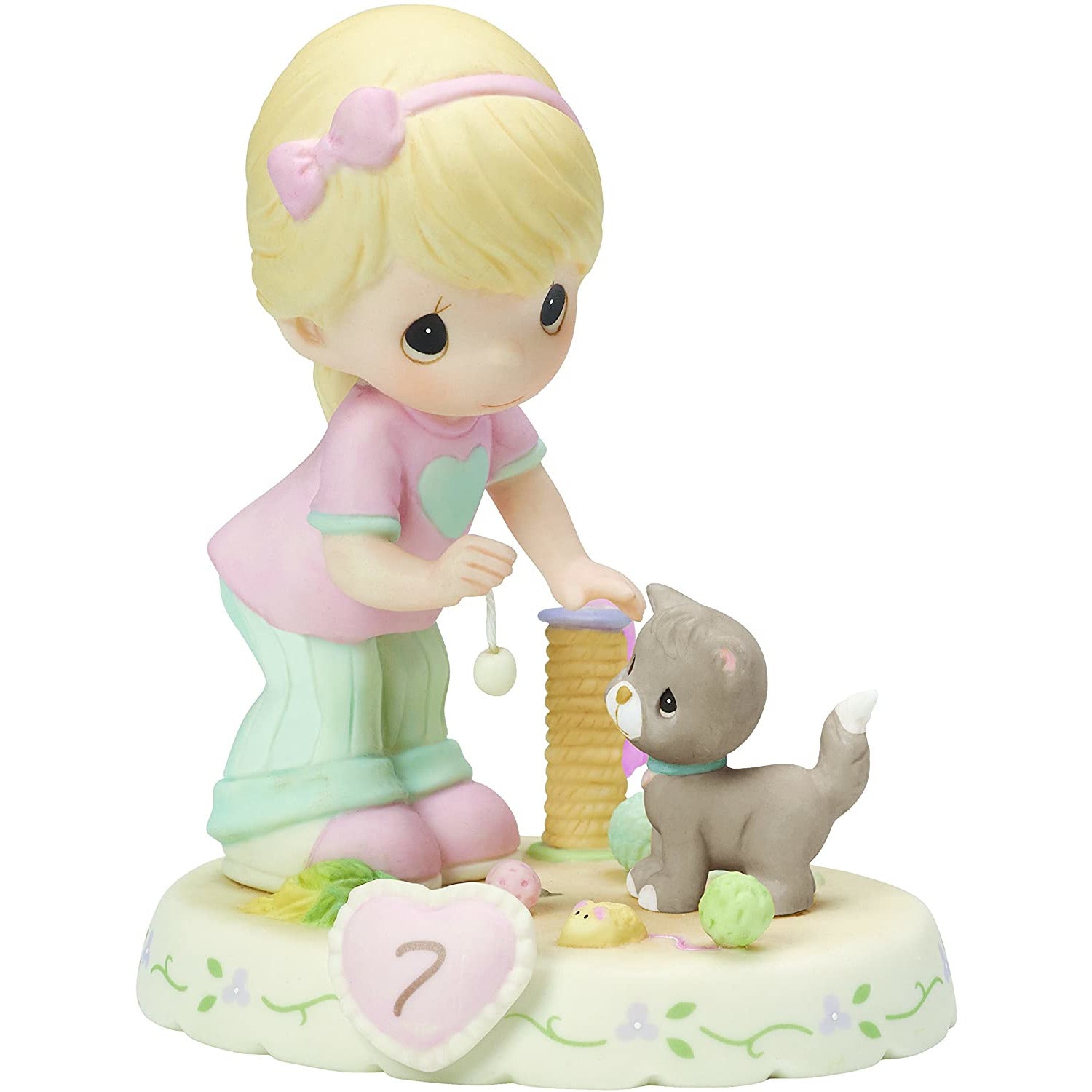 Precious Moments, Growing In Grace, Age 7, Bisque Porcelain Figurine