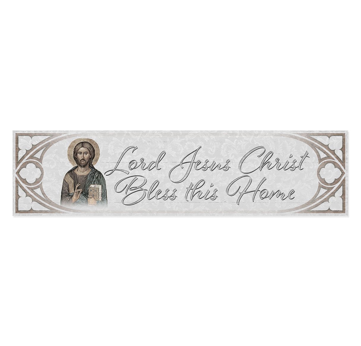 23" x 6"  Wooden Door Blessing Plaque