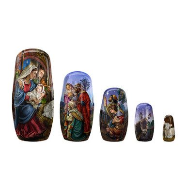 5 Pce Ntvty Nstng Dolls Set