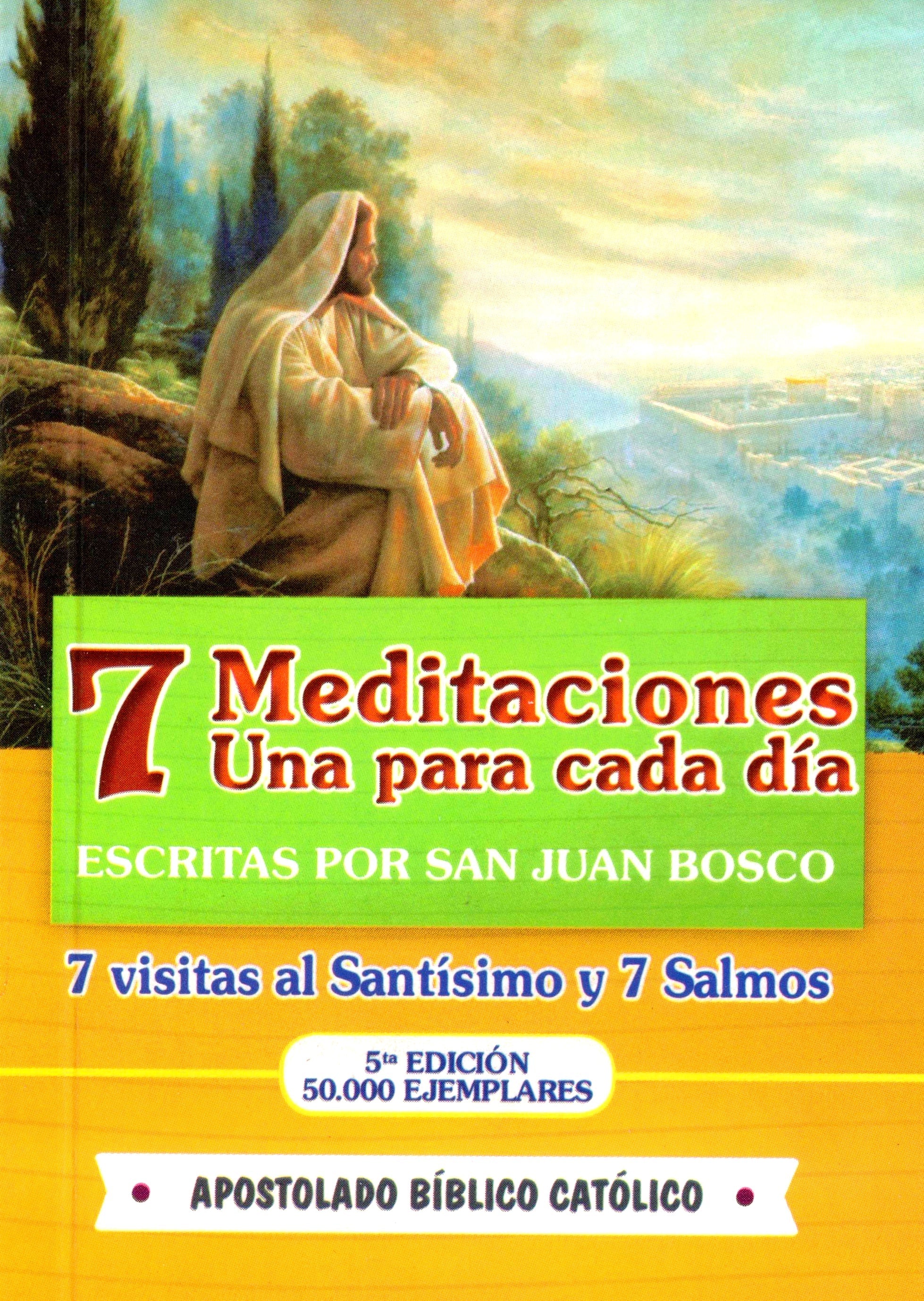 7 Meditaciones, una para cada dÃ­a, 7 visitas al SantÃ­simo y 7 Salmos