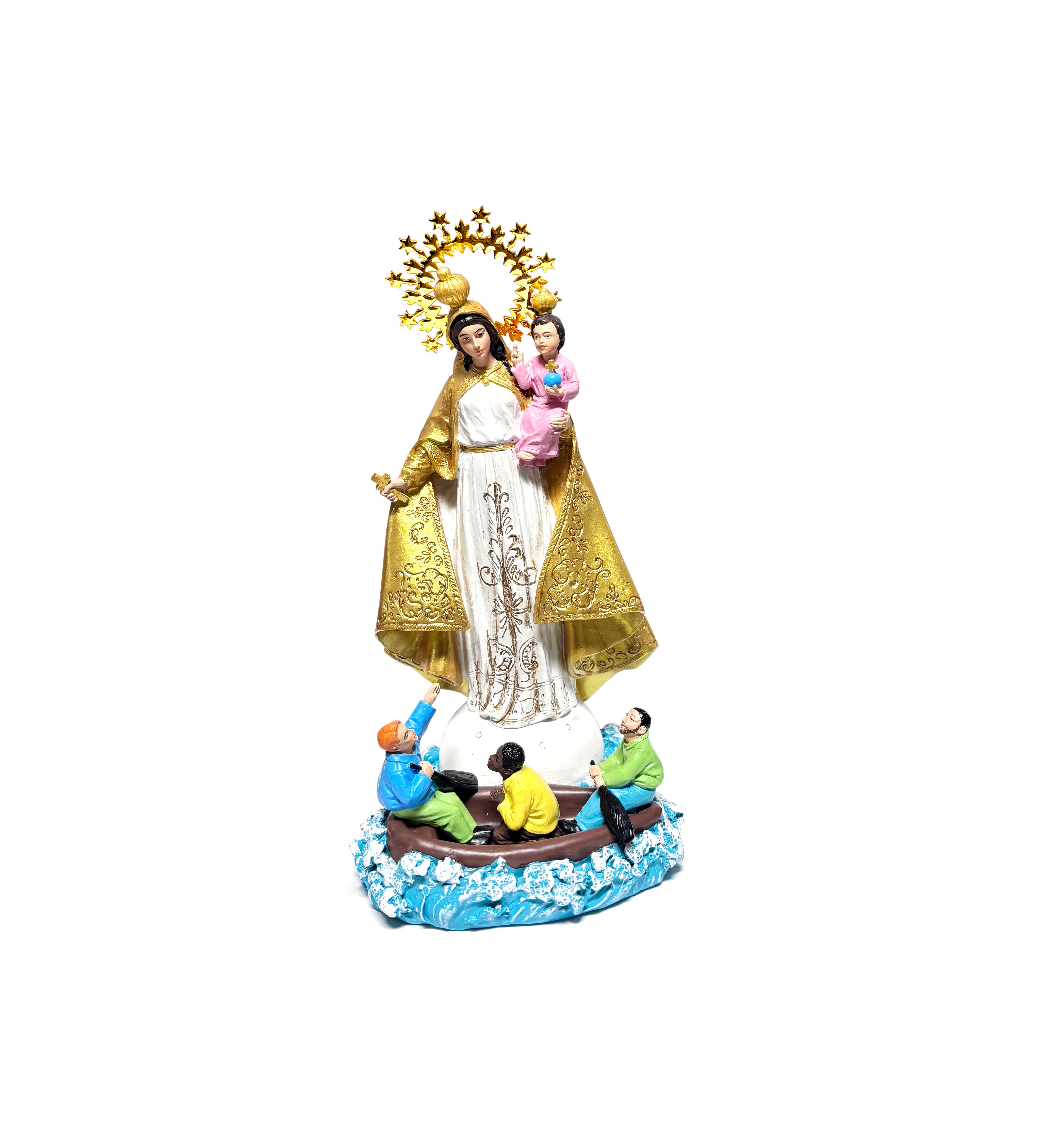 Religious statue of Virgin of Charity 8" height / Virgen de la Caridad del Cobre (Copy)