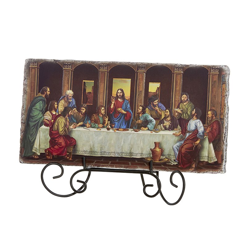 Last Supper Adams 10.5" W Tile Plaque