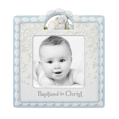 Baptism Photo Frame Blue