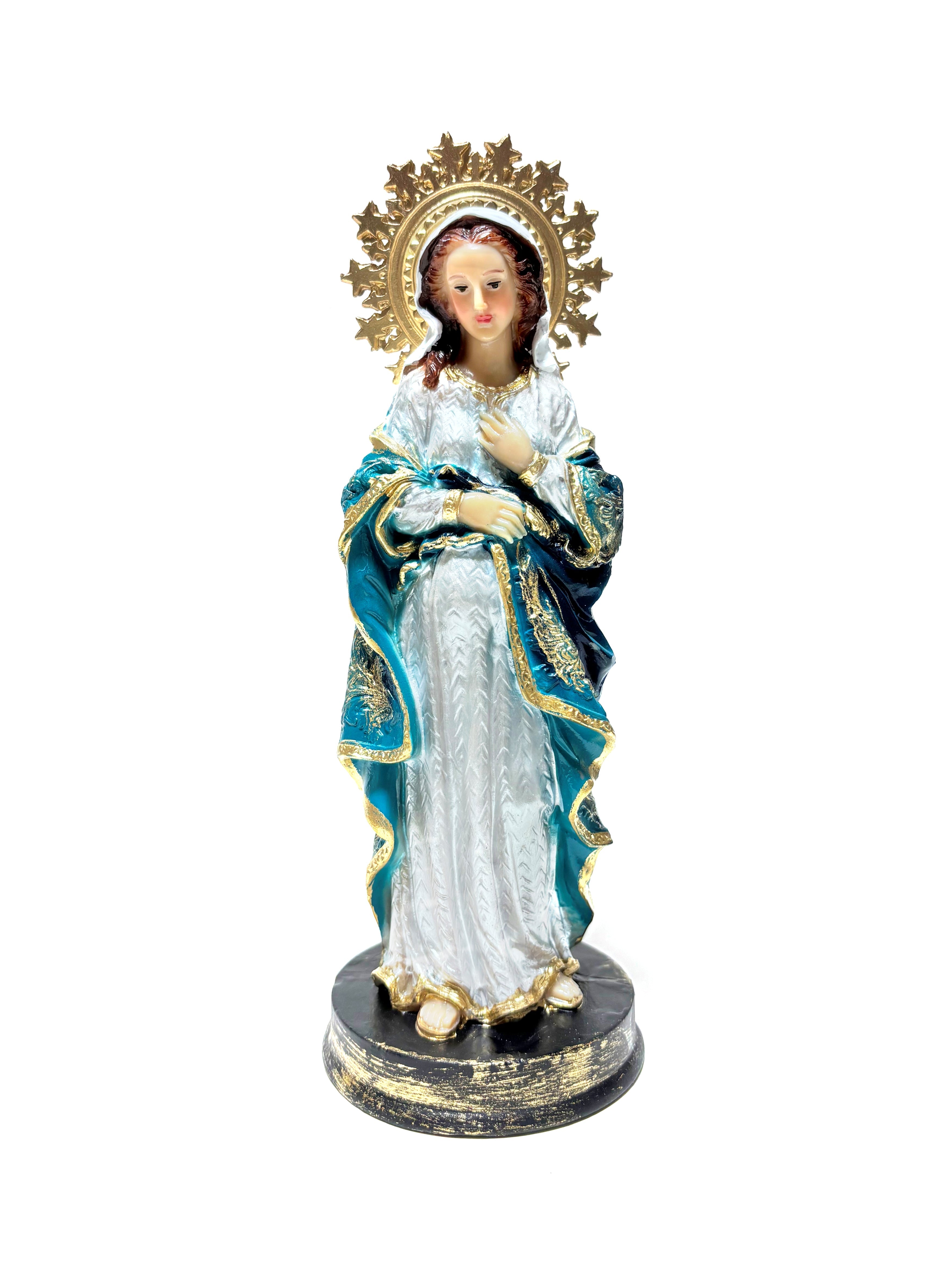 Religious statue of Our Lady of The Sweet Wait 8.5" height