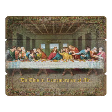 Plaque Da Vinci Last Supper-sml