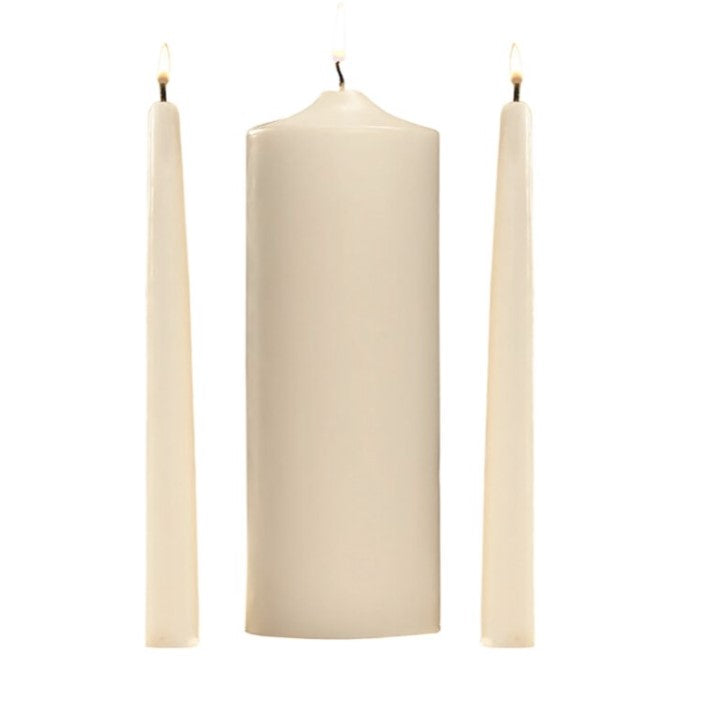 Plain Wedding Unity Candle Set