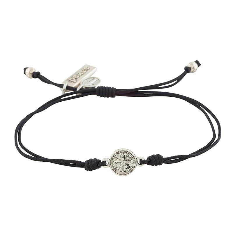 Live Your Faith -Saint Benedict Peace Bracelet - Black