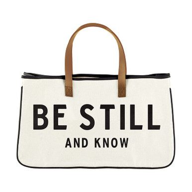 Be Still And Know Canvas Tote