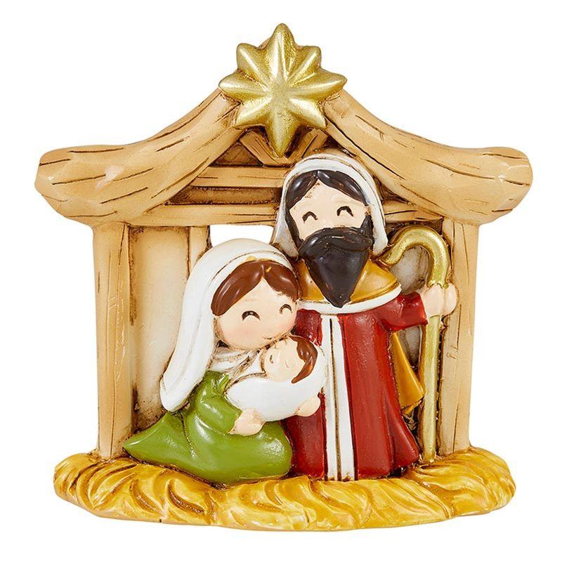 Colorful Christmas Figurine Ornament - Nativity