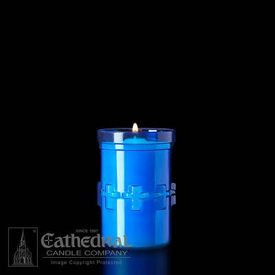 Devotional Candle Lite 3 Day Blue - Three Candles