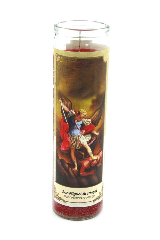 Candles of Saint Michael Archangel - Velones San Miguel Arcangel - 6 Candles