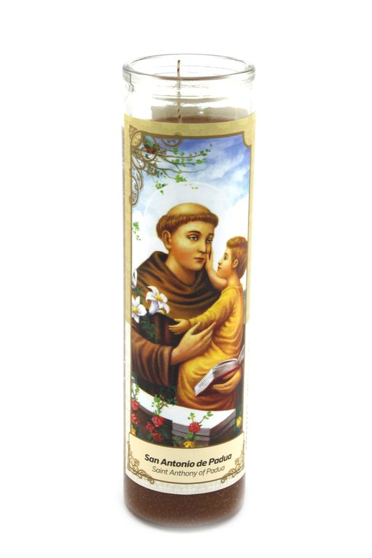 Candles of Saint Anthony of Padua- Velones San Antonio de Padua - 1 Box/12