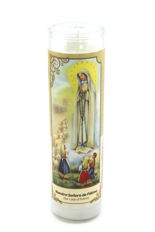 Candles of Our Lady of Fatima- Velones Virgen de Fatima - 6 Candles
