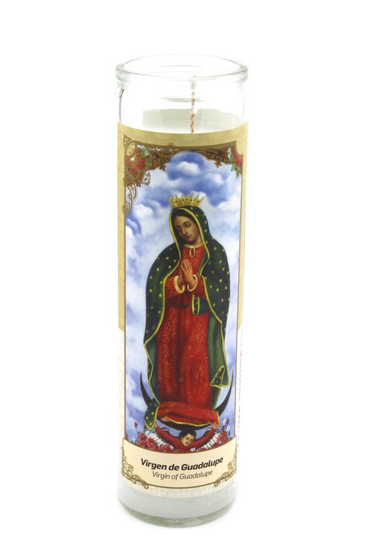 Candles of Our Lady of Guadalupe - Velones Virgen de Guadalupe - 6 Candles
