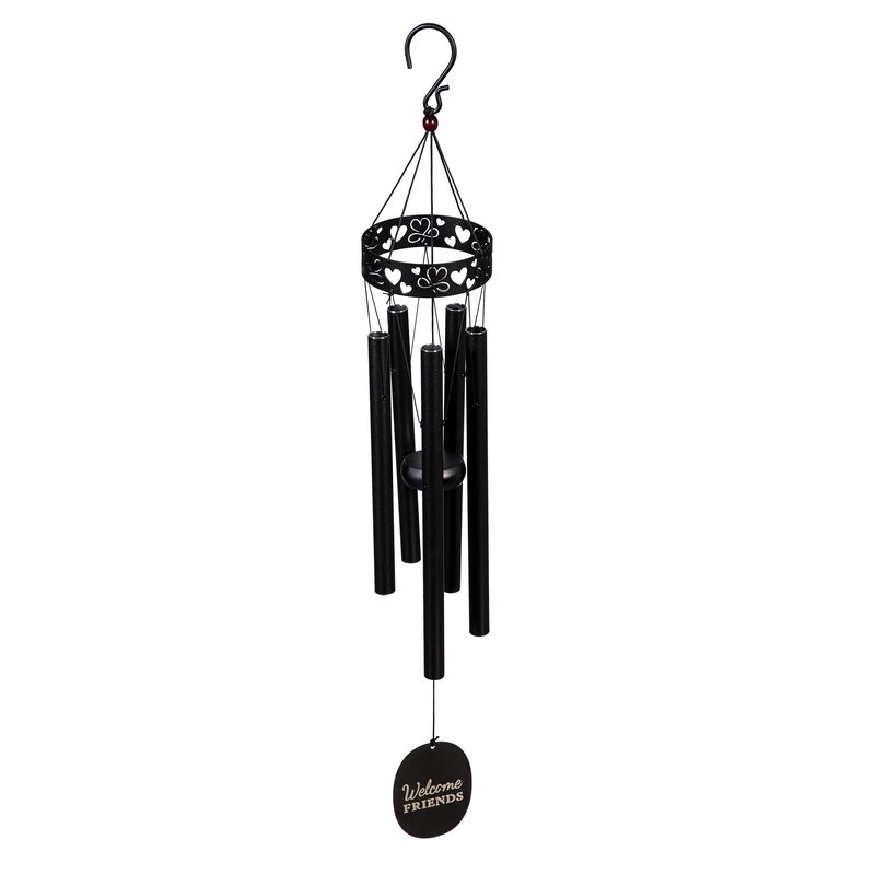 Laser Cut Wind Chimes Welcome Friends