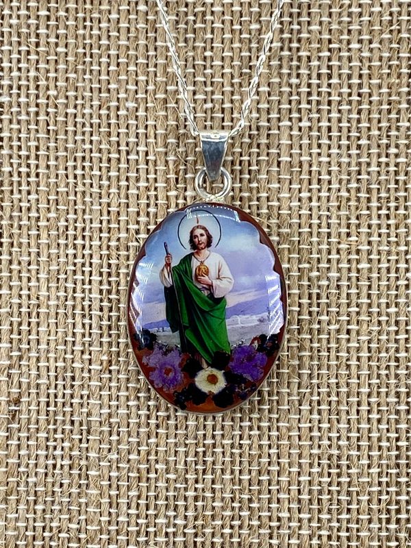 Saint Jude / San Judas Tadeo - Guadalupe Collection - 9 / Oval