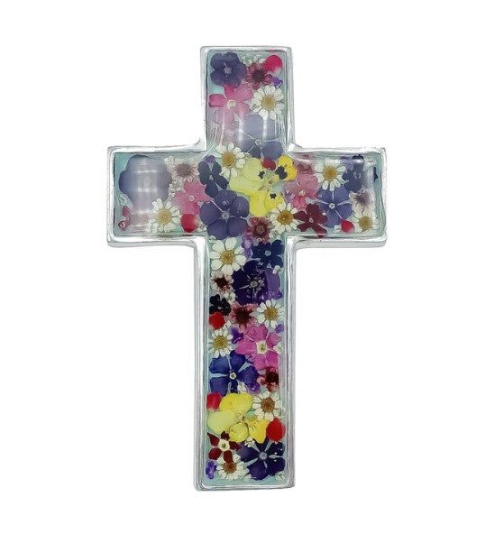 X Flowers Wall Cross - Guadalupe Collection