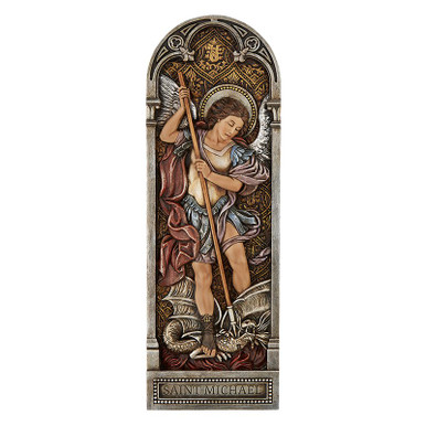 St. Michael Plaque, 12"