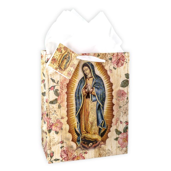 Gift Bag W/Tissue - Medium - Our Lady Of Guadalupe