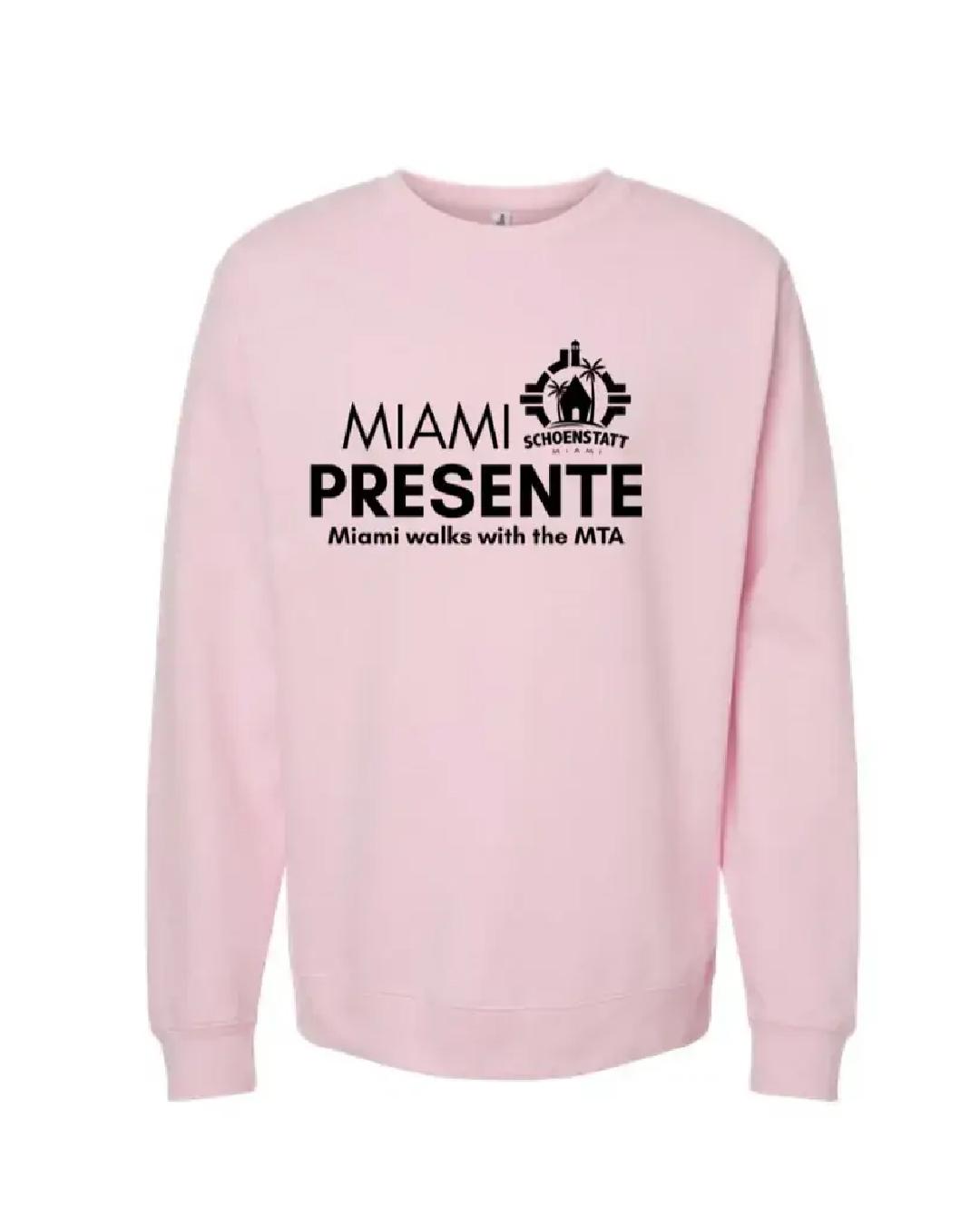 Miami Presente – Schoenstatt Pilgrimage Crew Neck Fleece Sweater (Sep 2025 Edition)