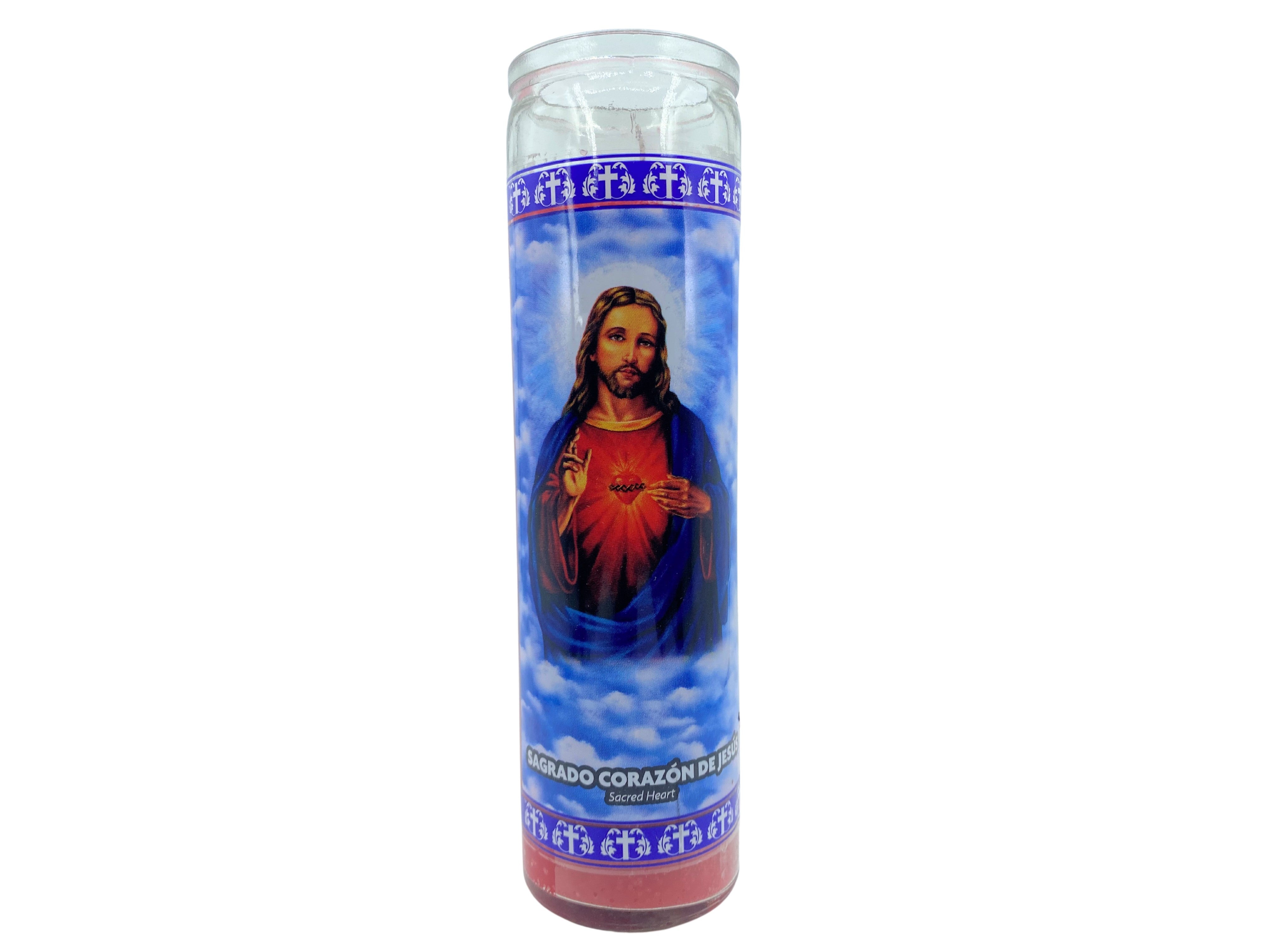 Set of Candles of The Sacred Heart of Jesus /Set de Velas del Sagrado Corazon de Jesus