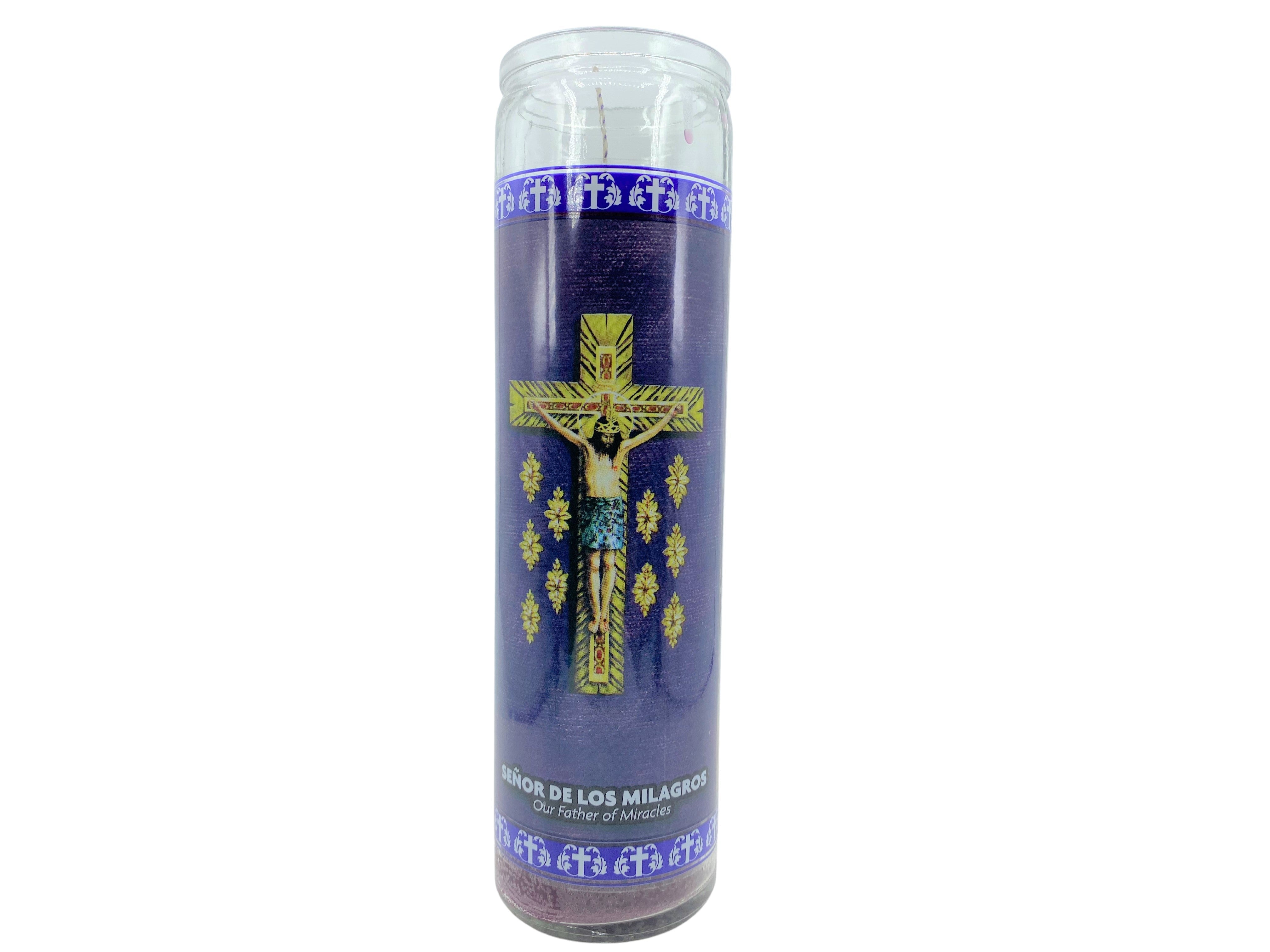 Set of 3 Candles of Our Father of Miracles devotion/ Set de 3 Velas de Devocion SeÃ±or de los Milagros