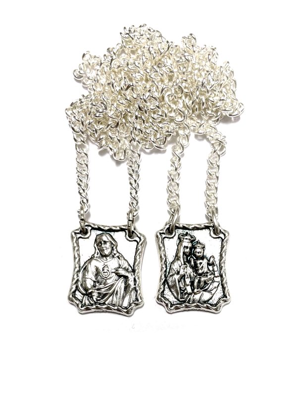Traditional scapular chain style, Escapulario tradicional estilo cadena